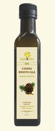 Ciedru riekstu eļļa, BIO